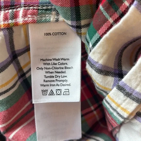 Eddie Bauer Multicolor Plaid Sleepwear Top medium - Picture 5 of 5